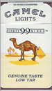 CAMEL 99  LIGHT  BOX 100 Cigarettes pack