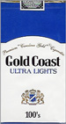 GOLD COAST ULTRA LIGHT SP 100 Cigarettes pack