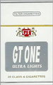 GT ONE ULTRA LIGHT BOX KING Cigarettes pack