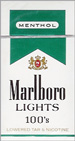 MARLBORO MENT LIGHT BOX 100 Cigarettes pack